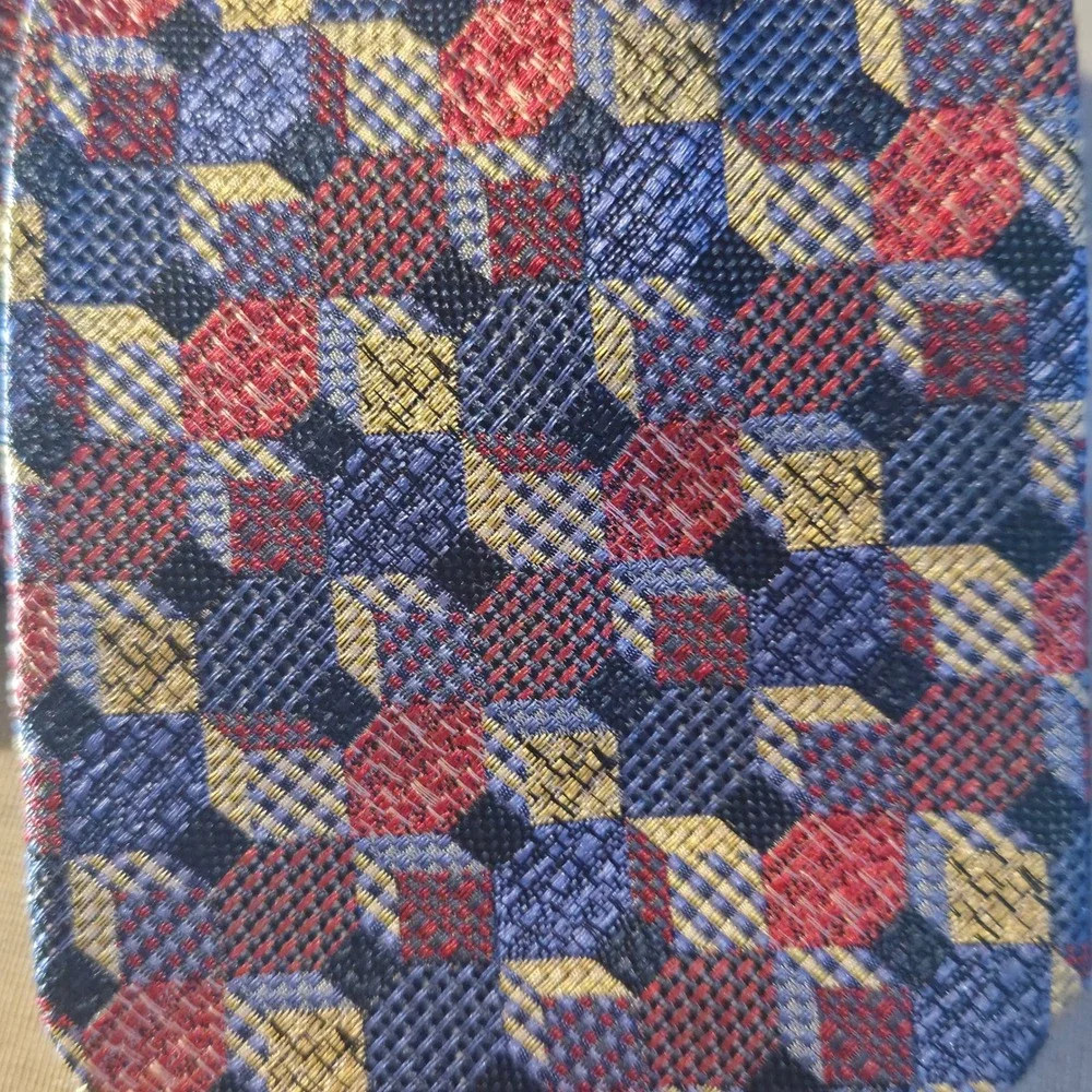 Missoni Cravatte Men's 100% Silk Geometric‎ Pattern Luxury Necktie Made in Italy